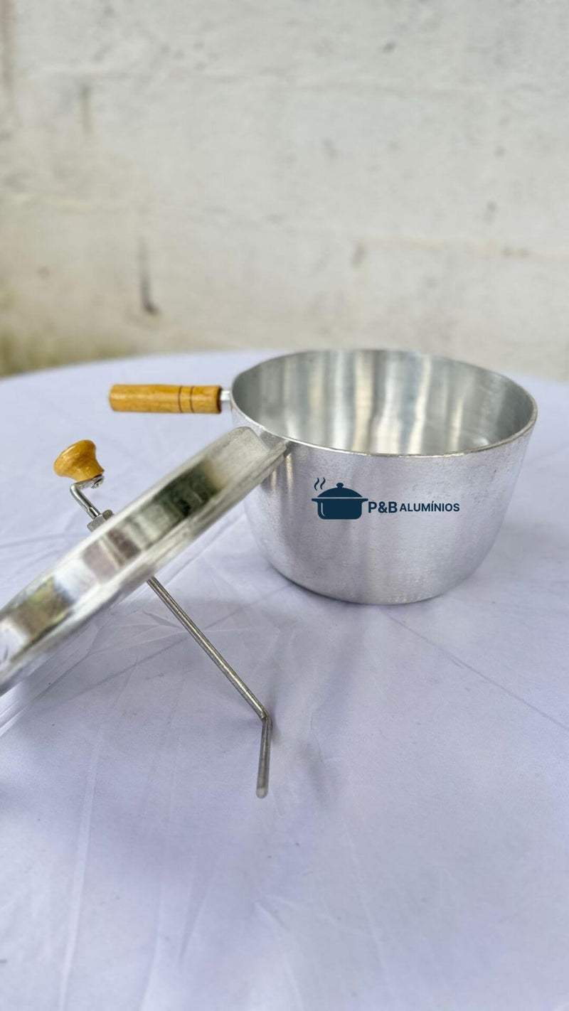 Pipoqueira em Alumínio Batido Fundido – 5 Litros