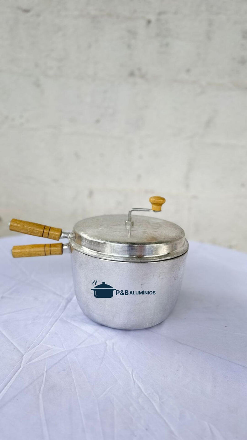 Pipoqueira em Alumínio Batido Fundido – 5 Litros